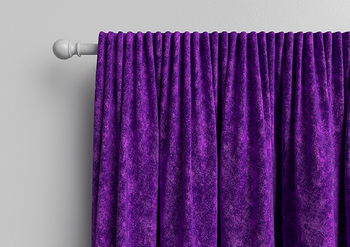 Caen Chenille, Purple - Made to Measure Curtains - Image 10